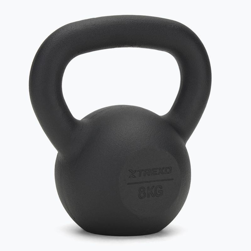 Ketaus Kettlebell TREXO 8kg juodas