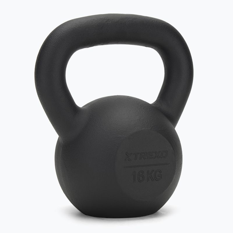 Ketaus Kettlebell TREXO 16kg juodas