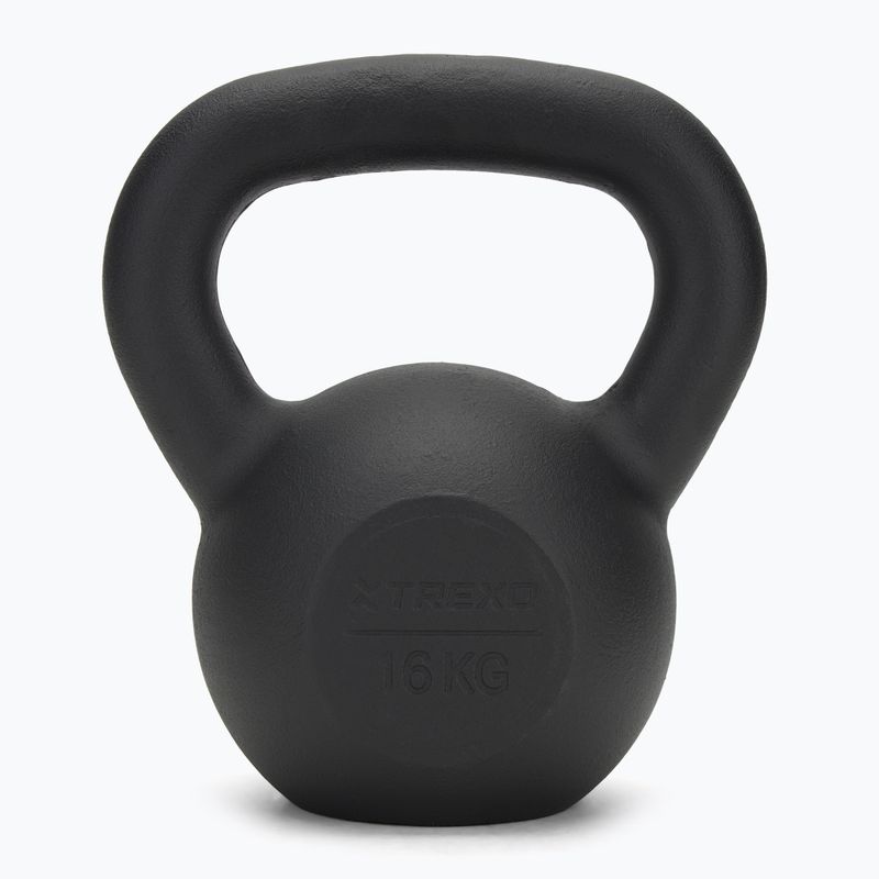 Ketaus Kettlebell TREXO 16kg juodas 2
