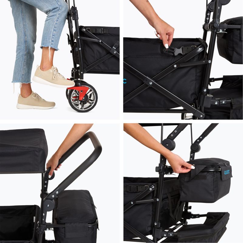 Juodas AQUASTIC Luxor transportavimo vežimėlis 7