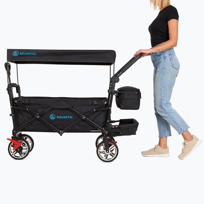 Juodas AQUASTIC Luxor transportavimo vežimėlis 8