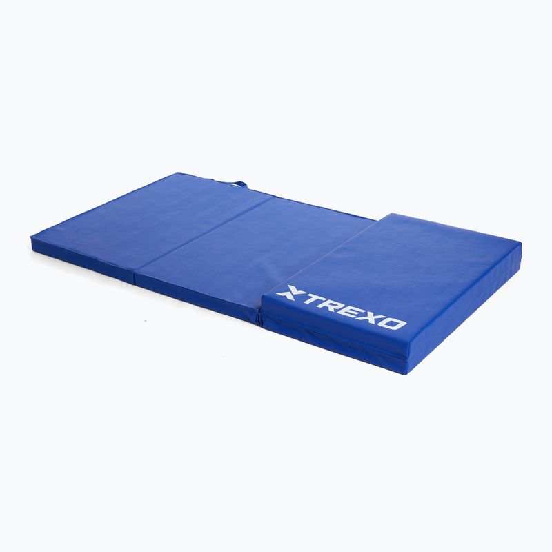 TREXO sulankstomas gimnastikos čiužinys 195 x 80 x 5 cm mėlynas 3