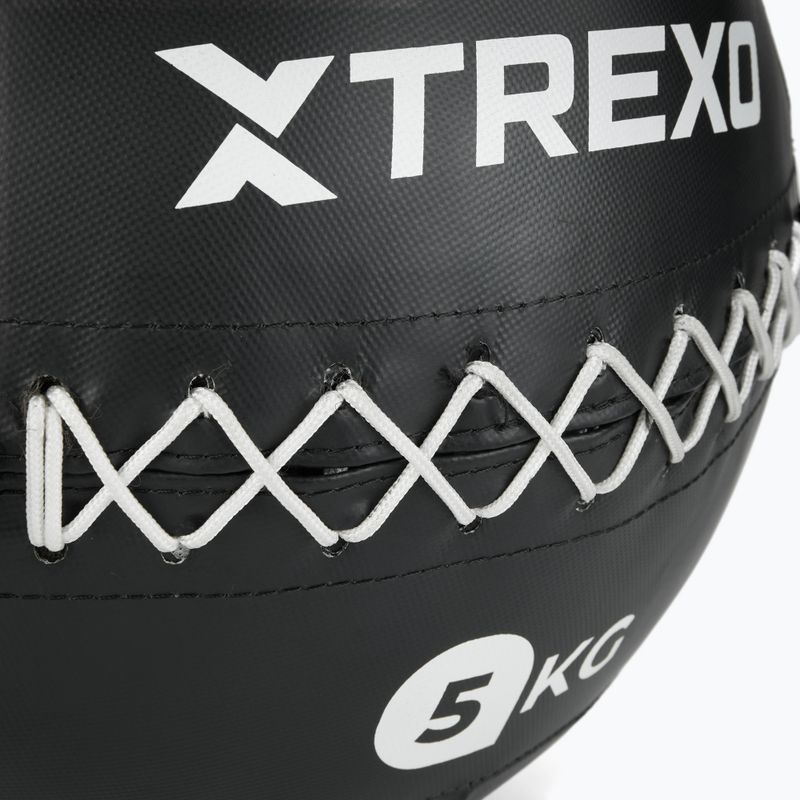 Medicininis kamuolys TREXO Wall Ball 5 kg juodas 3