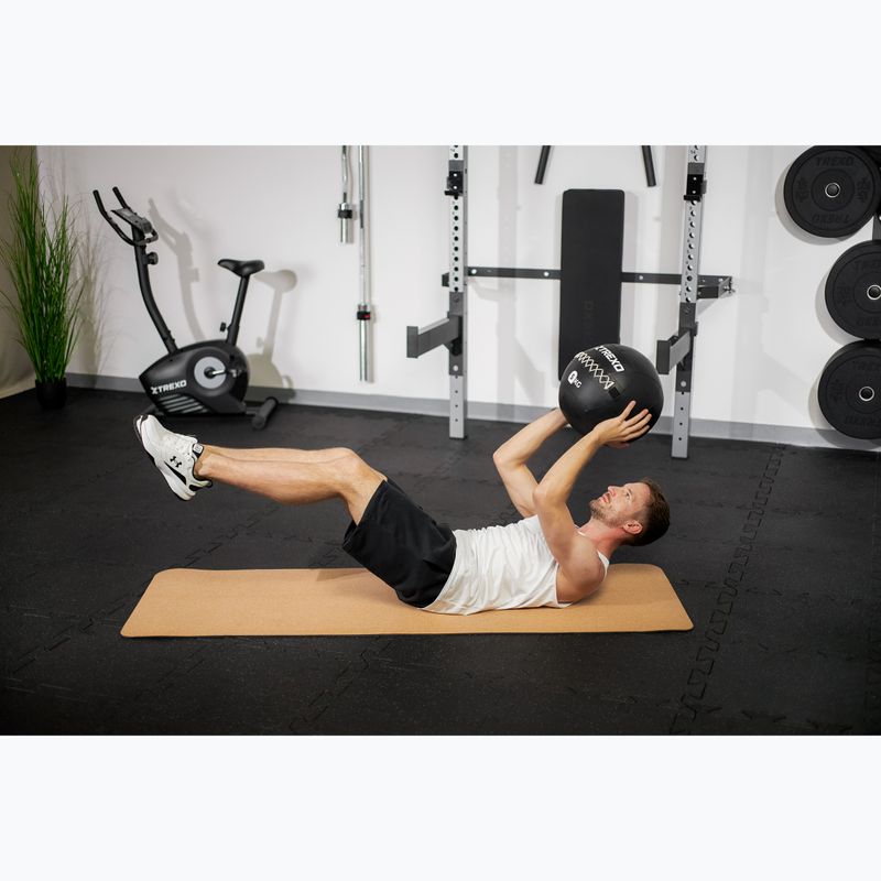 Medicininis kamuolys XTREXO Wall Ball 5 kg juodas 6