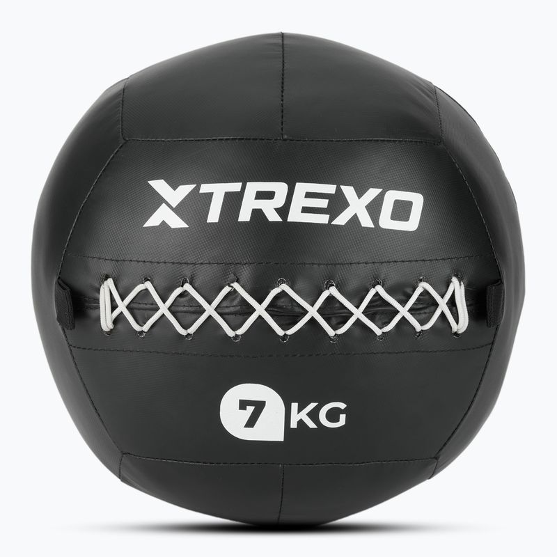Medicininis kamuolys TREXO Wall Ball 7 kg juodas