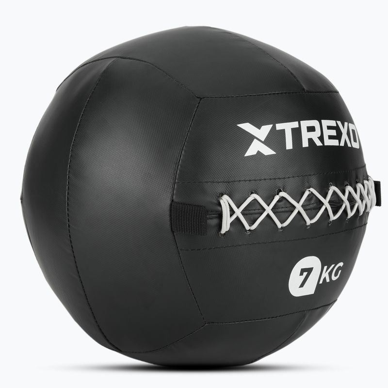 Medicininis kamuolys XTREXO Wall Ball 7 kg juodas 3