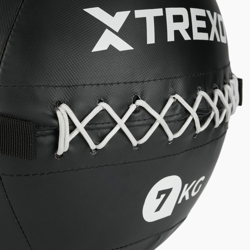 Medicininis kamuolys XTREXO Wall Ball 7 kg juodas 4