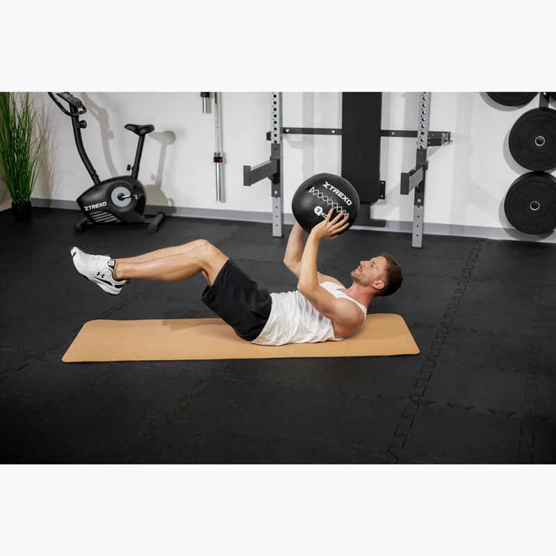 Medicininis kamuolys XTREXO Wall Ball 7 kg juodas 6