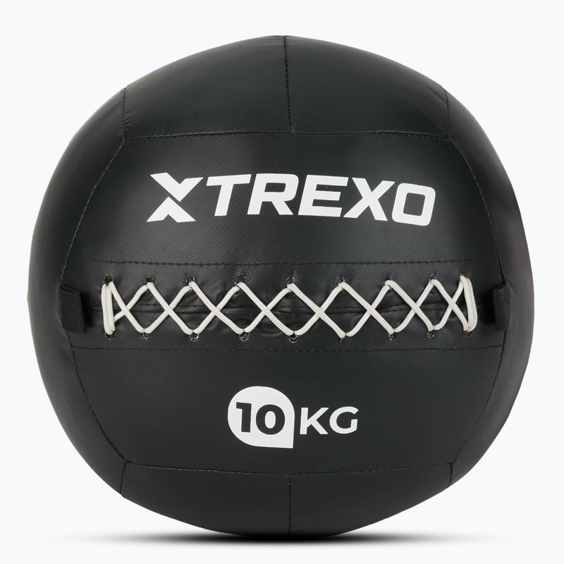 Medicininis kamuolys TREXO Wall Ball 12 kg juodas