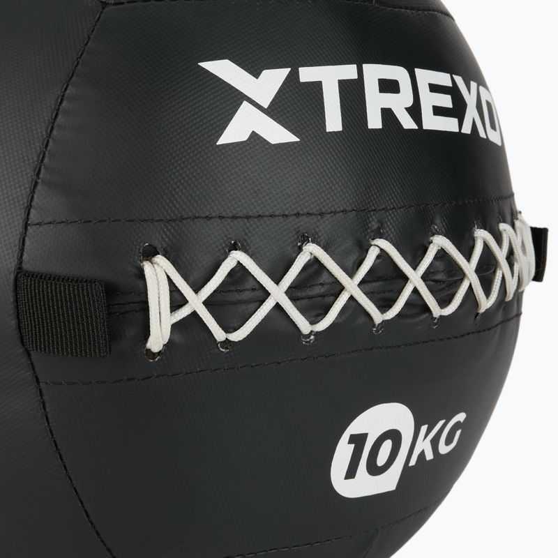 Medicininis kamuolys XTREXO Wall Ball 12 kg juodas 4