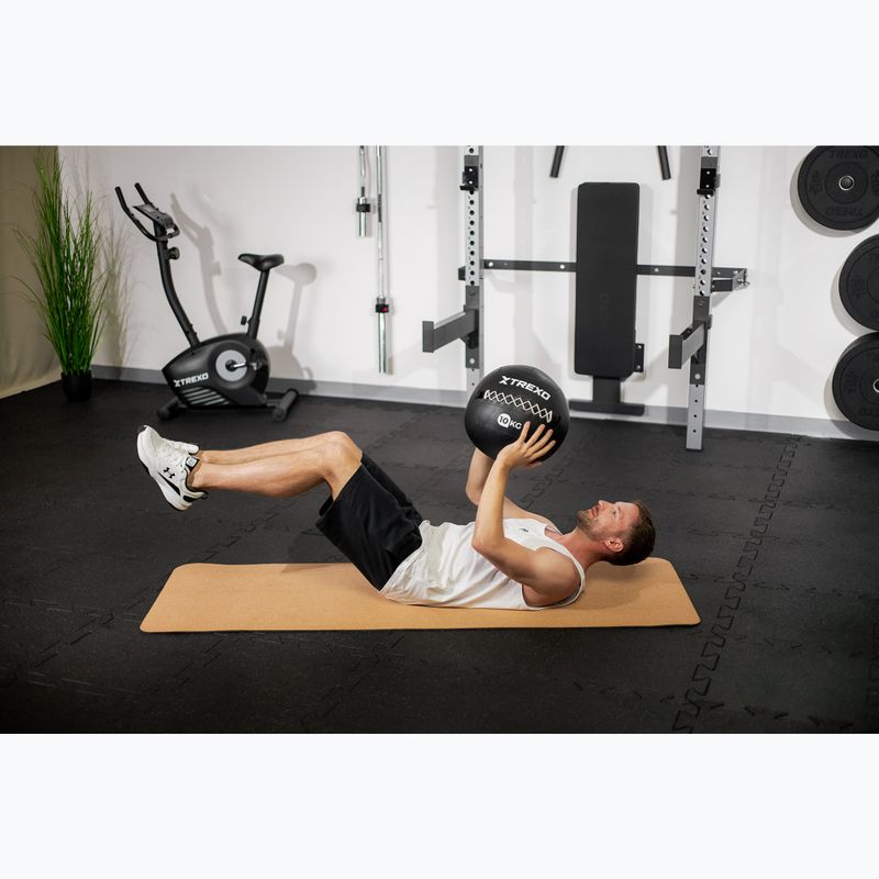 Medicininis kamuolys TREXO Wall Ball 12 kg juodas 5