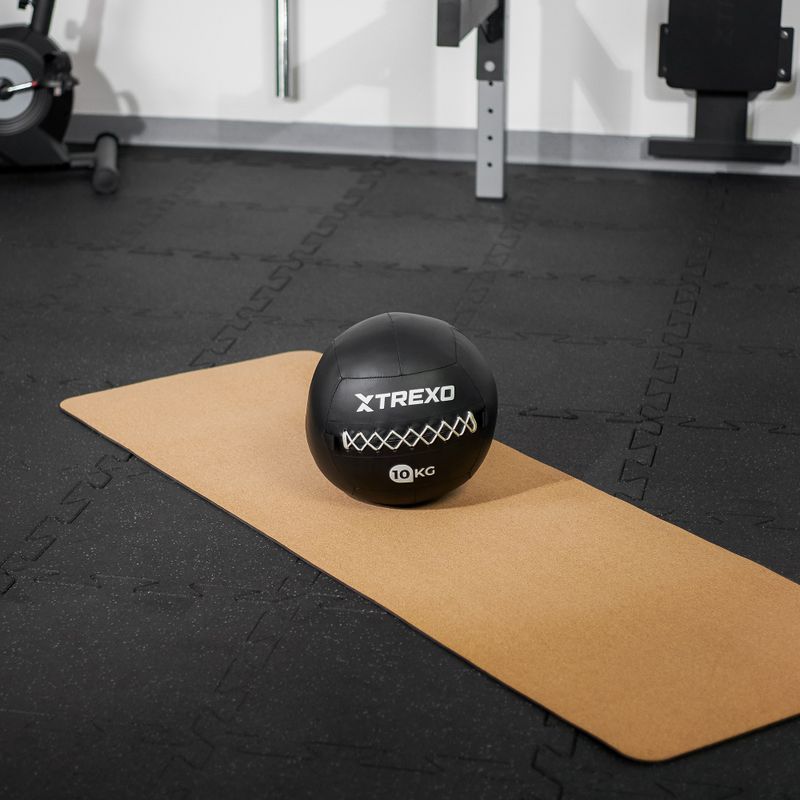 Medicininis kamuolys TREXO Wall Ball 12 kg juodas 6