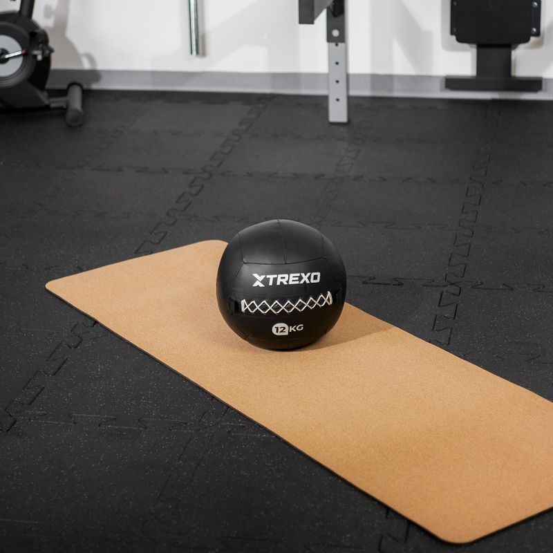 Medicininis kamuolys TREXO Wall Ball 12 kg juodas 6