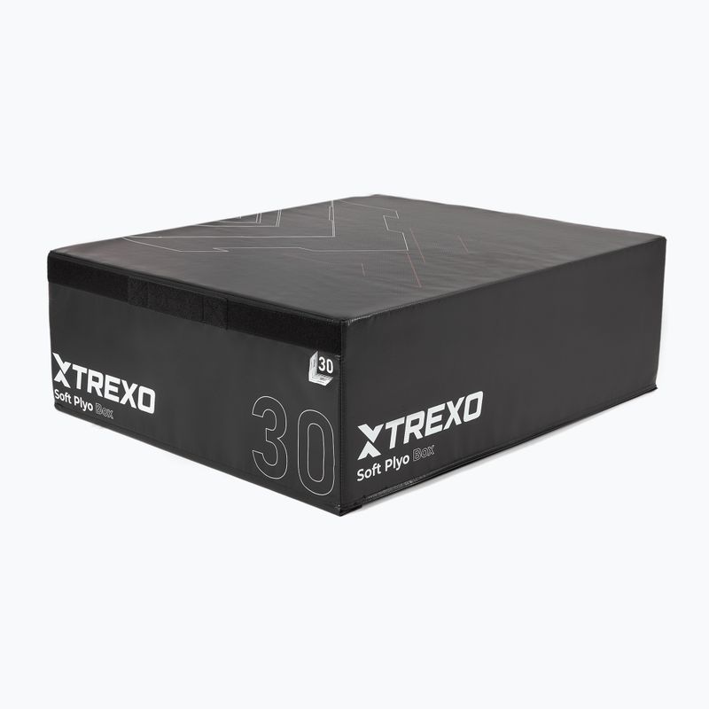 Sulankstoma plyometrinė dėžė TREXO 30 cm juoda