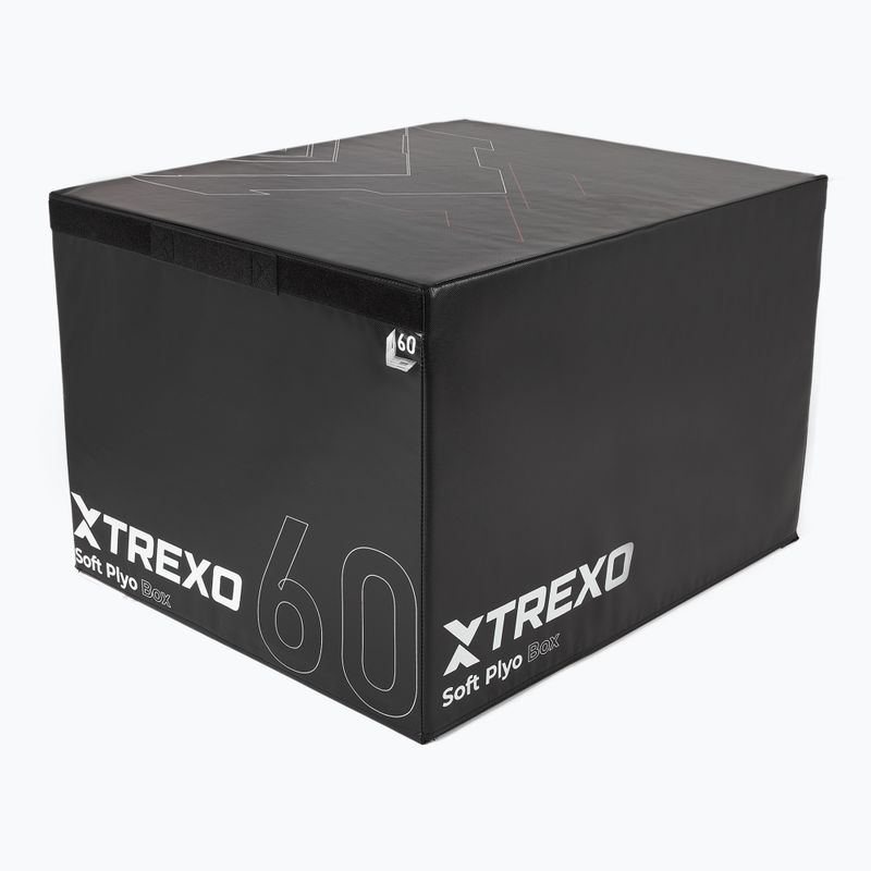 Sulankstoma plyometrinė dėžė TREXO 60 cm juoda