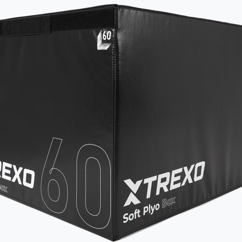 Sulankstoma plyometrinė dėžė TREXO 60 cm juoda 2