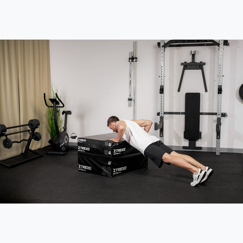 Sulankstoma plyometrinė dėžė XTREXO 7,5 cm juoda 7