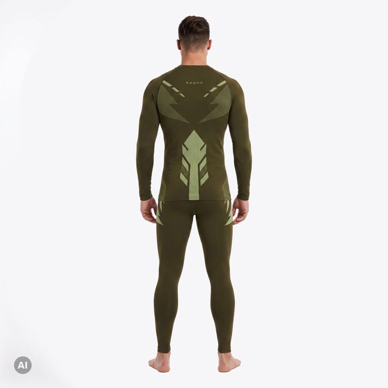 Vyriškas termo apatinio trikotažo komplektas KADVA Alpinestep Thermo SH Light Plus Set Green 3