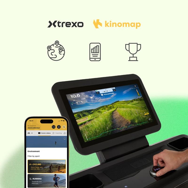 Elektrinis bėgimo takelis XTREXO TXO-X250-B juodas 3