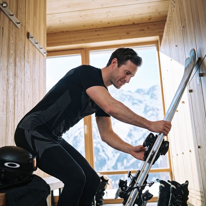 Vyriškas termo apatinio trikotažo komplektas KADVA Alpinestep Thermo SH Light Plus Set Black 7