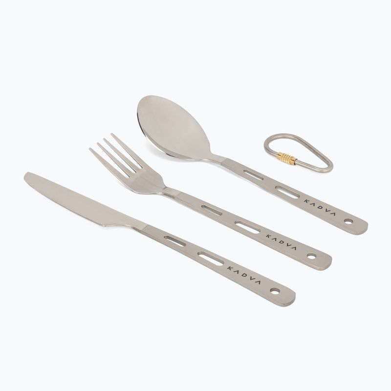 Kelioniniai stalo įrankiai KADVA titanium ultralight gray 2