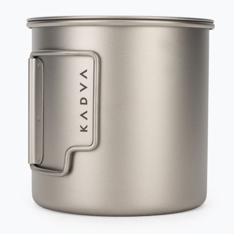 Turistinis puodelis KADVA titanium ultralight gray 3