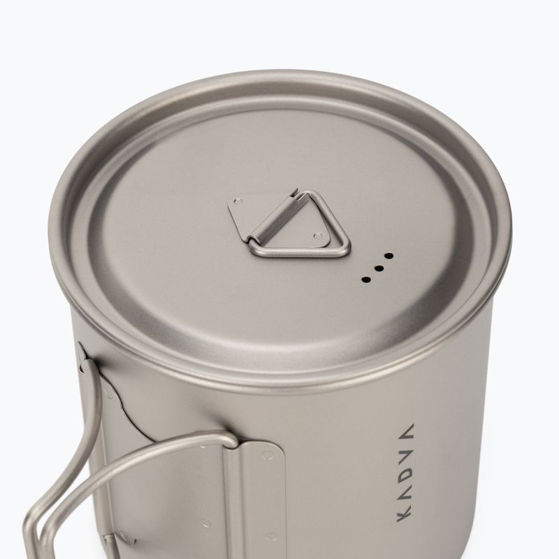 Turistinis puodelis KADVA titanium ultralight gray 4