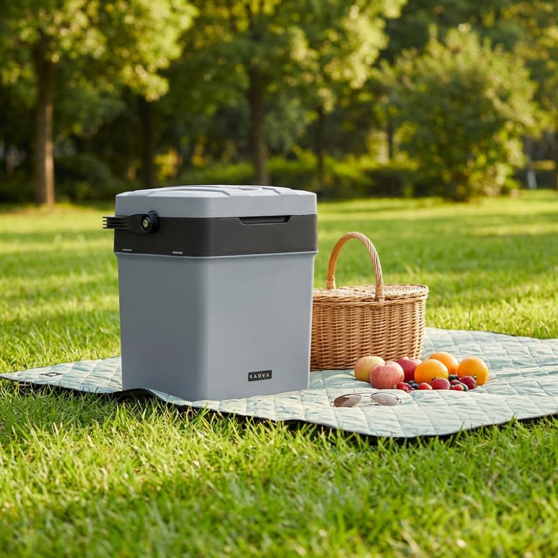 Nešiojamas šaldytuvas KADVA AC/DC gray 4