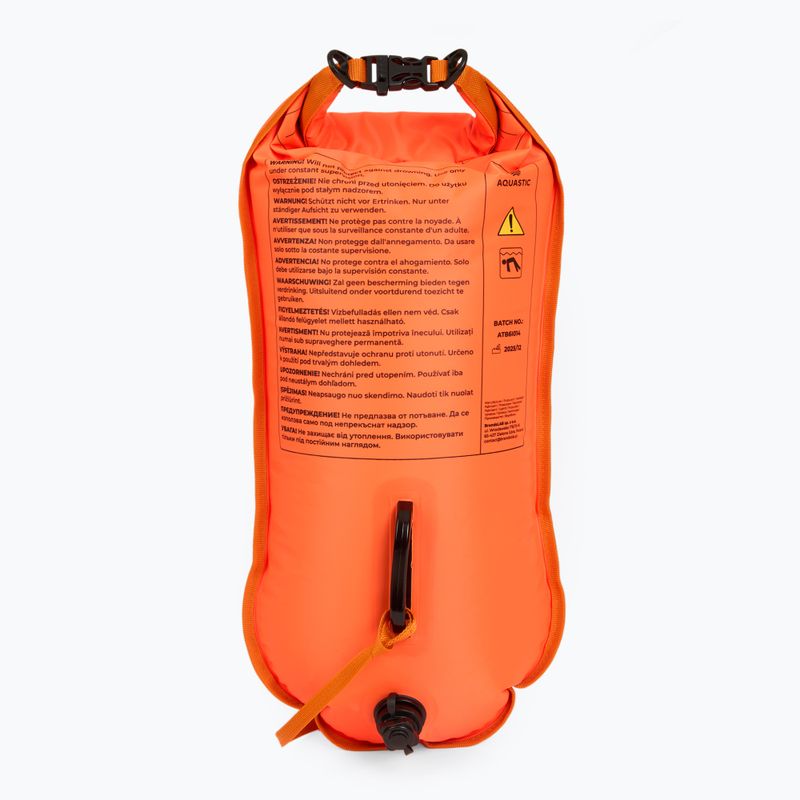 Gelbėjimosi plūdė plaukimui su kišene AQUASTIC double-chamber orange 4
