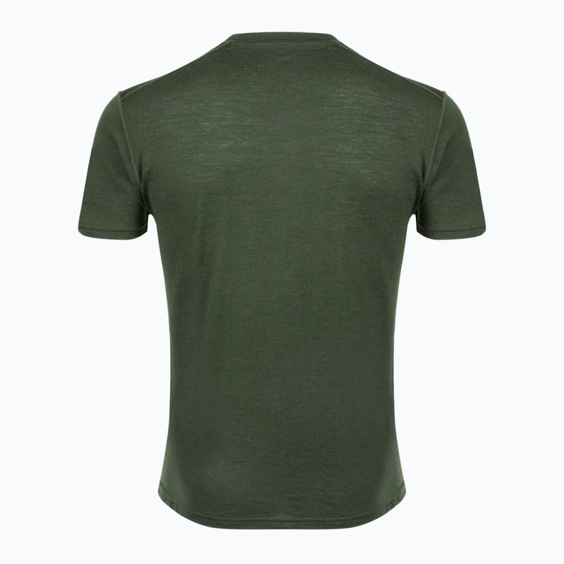 Vyriški termoaktyvūs marškinėliai WOOLCANO Merino 100% TEE0546 žalia 6