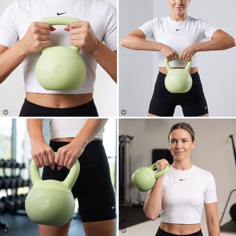 Minkštas kettlebell Xtrexo SK06 Green 5