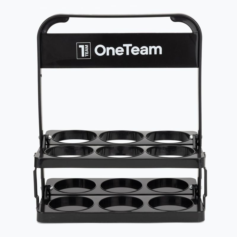 Rinkinys OneTeam Water Bottle Carries + Bidon Sportano Black 3