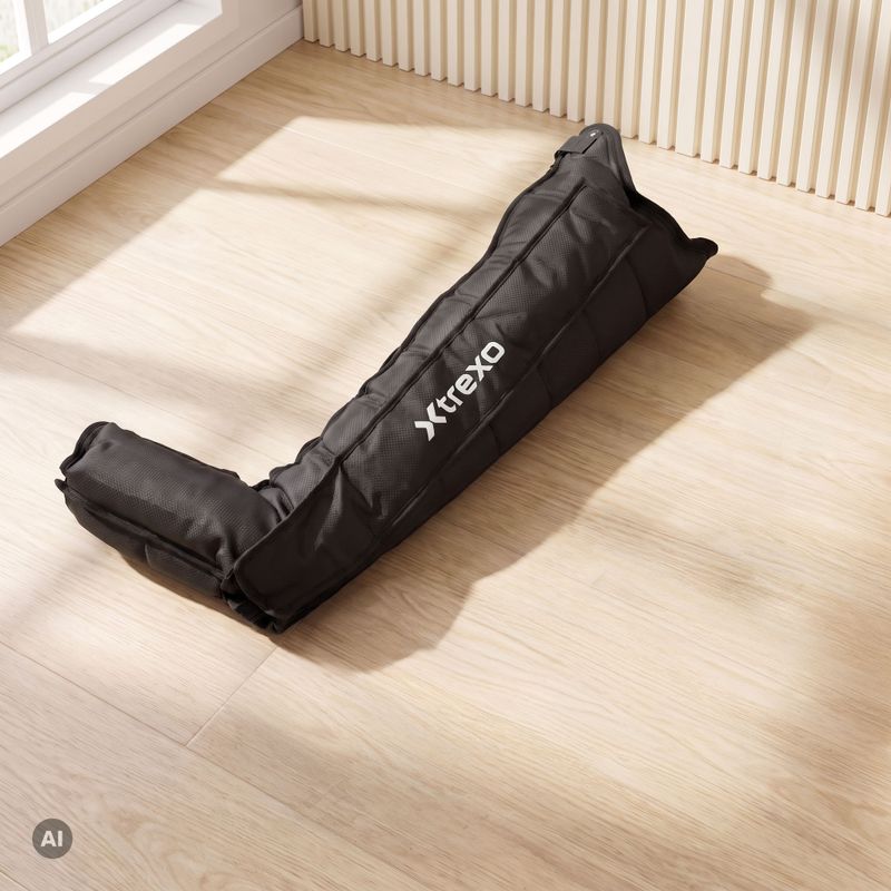 Presoterapinio masažuoklio kojinė Xtrexo AIRPRESSO 8 R Black 4