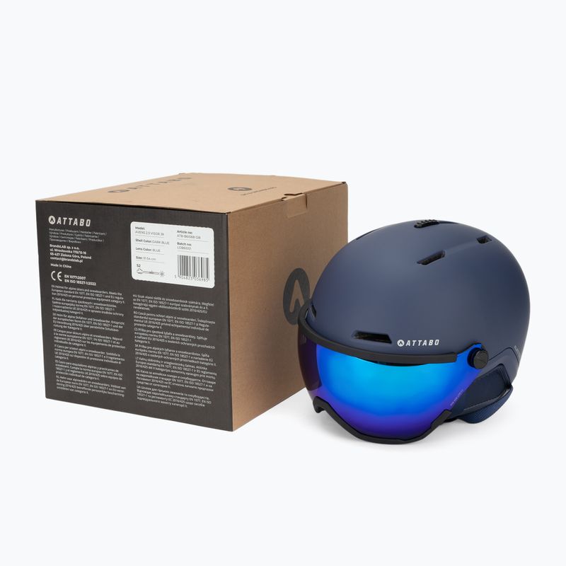 Vaikiškas slidinėjimo šalmas ATTABO Avens 2.0 Jr Visor dark blue 9