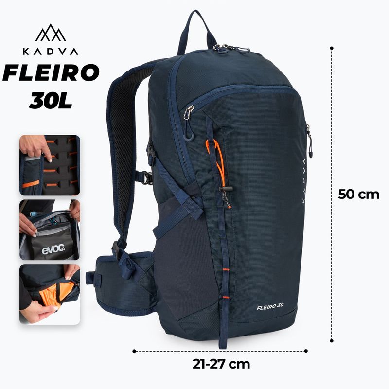 Turistinis kuprinė KADVA Fleiro 30 l tamsiai mėlynas 2