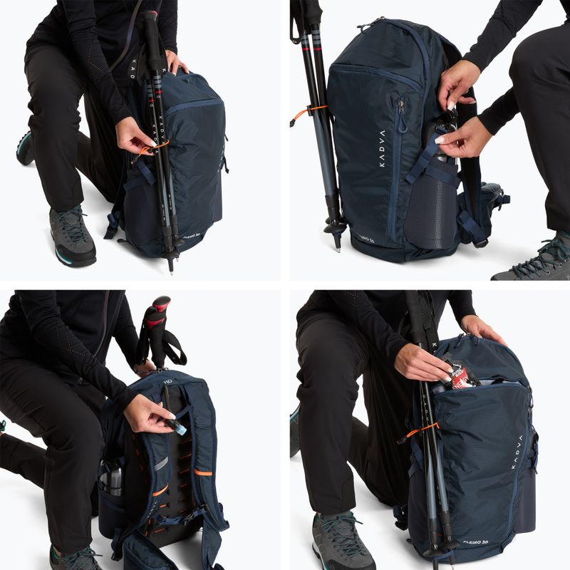 Turistinė kuprinė KADVA Fleiro 30 l tamsiai mėlyna 13