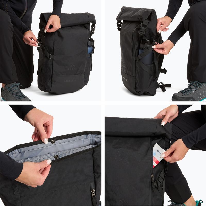 Turistinė kuprinė KADVA Londer 25 l juoda 11