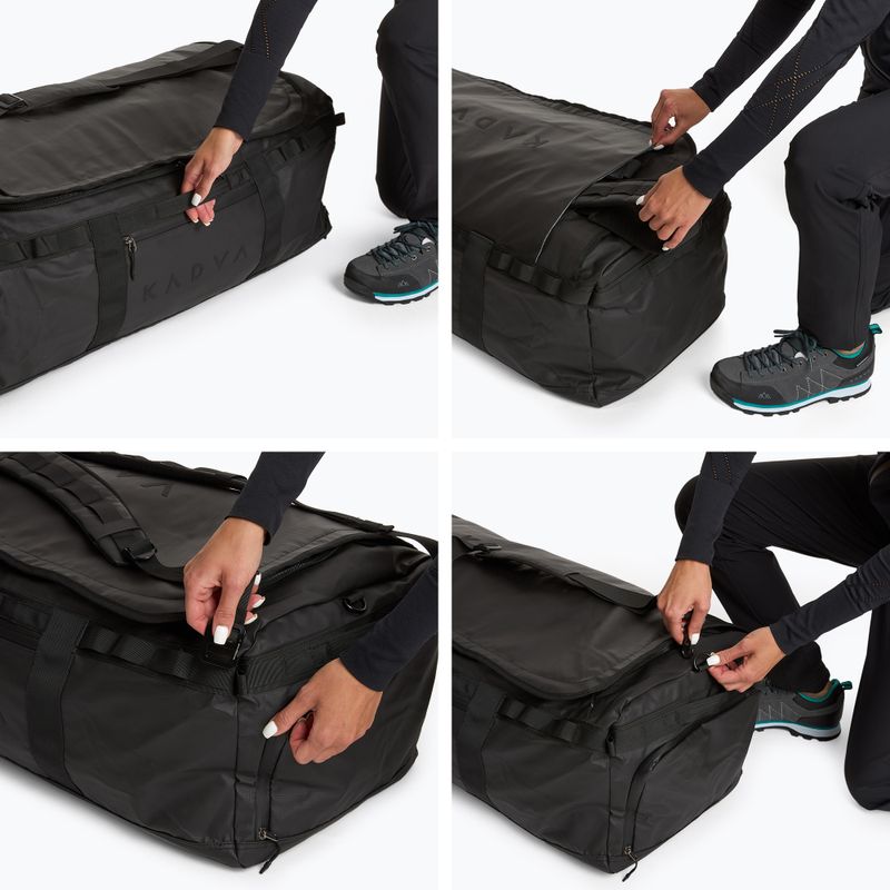 Krepšys Duffel Bag KADVA 2in1 Alltaker 90 l juodas 12