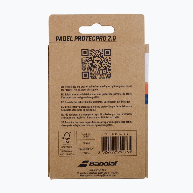 Apsauginė juosta Babolat Protecpro 2.0 X1 transparent 3