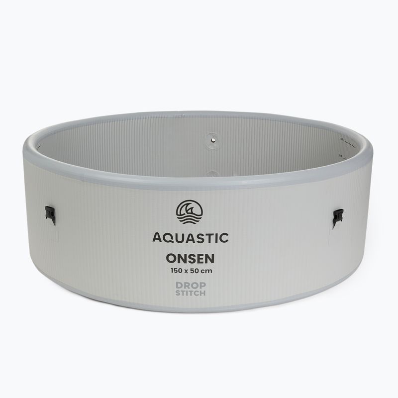 Pripučiamas baseinas AQUASTIC ONSEN drop stitch 700 l 150 cm pilkas 5