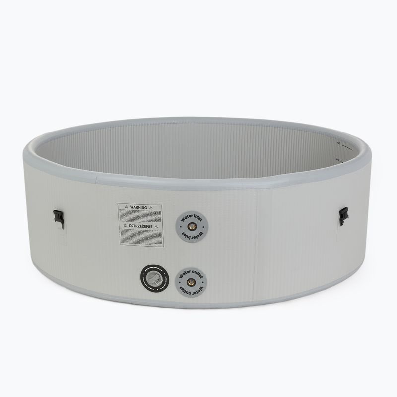 Pripučiamas baseinas AQUASTIC ONSEN drop stitch 700 l 150 cm pilkas 6