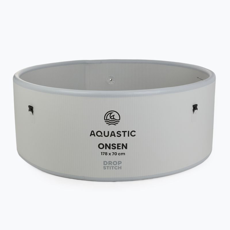 Pripučiamas baseinas AQUASTIC ONSEN drop stitch 1200 l 178 cm pilkas 5