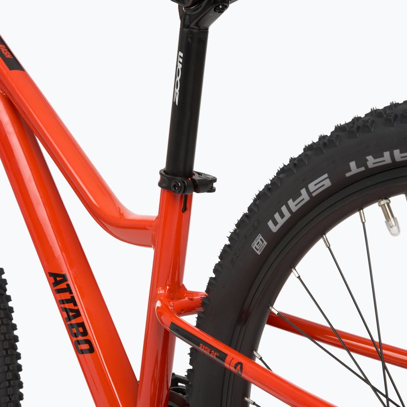 Vaikiškas dviratis ATTABO Rash 24" 11,4 kg Gen 2 oranžinis 15
