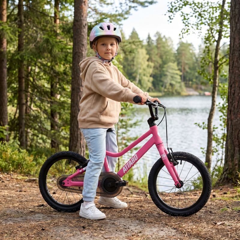 Vaikiškas dviratis ATTABO EASE 16" 6, 4 kg Gen 2 rožinis 7