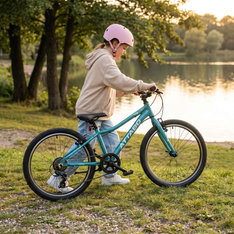 Vaikiškas dviratis ATTABO EASE 24" 9,2 kg Gen 2 turquoise 5