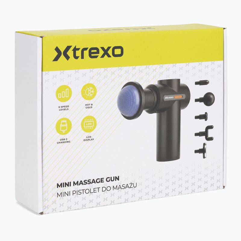 Masažo pistoletas XTREXO Mini Pulsar juodas 16