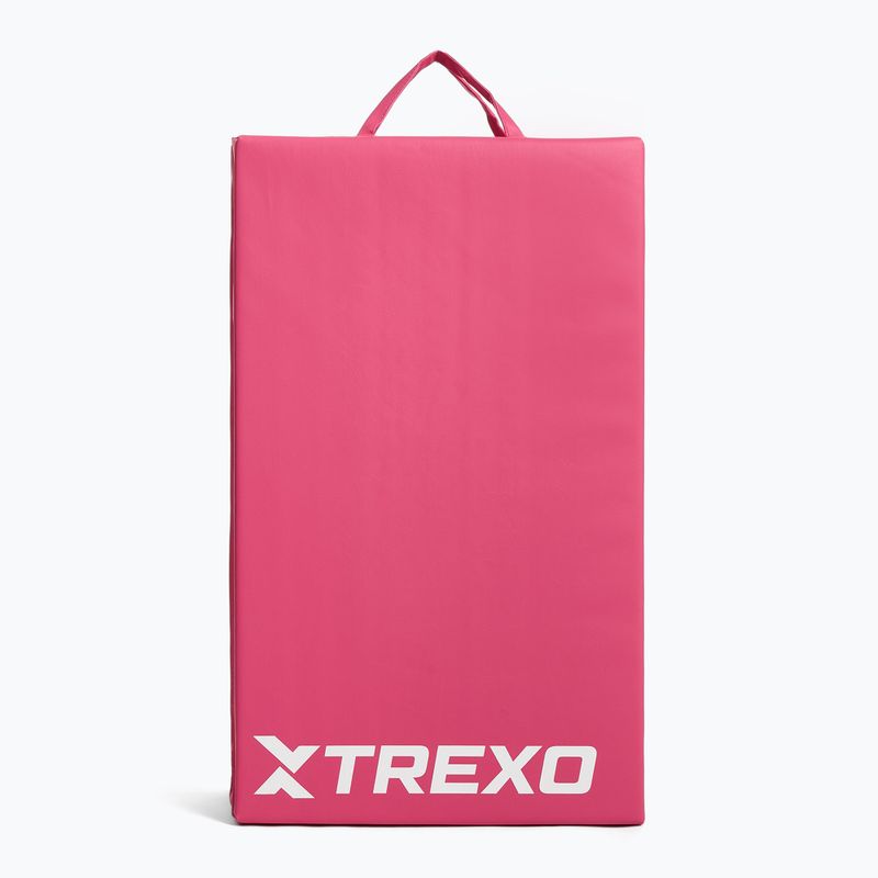 Gimnastikos kilimėlis XTREXO sulankstomas 195 x 80 x 5 cm rožinis 6
