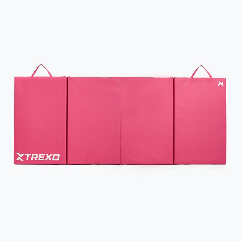 Gimnastikos kilimėlis XTREXO sulankstomas 195 x 80 x 5 cm rožinis 7