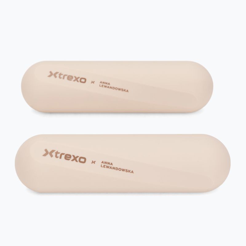 Svarmenų rinkinys XTREXO x Anna Lewandowska Bars 210 Beige 4