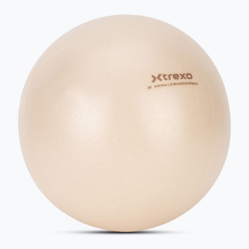 Mažo gimnastikos kamuolys XTREXO x Anna Lewandowska ball 20cm Beige 3